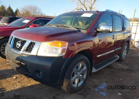 2011 Nissan Armada Platinum from USA, damaged, VIN 5N1BA0ND5BN619051